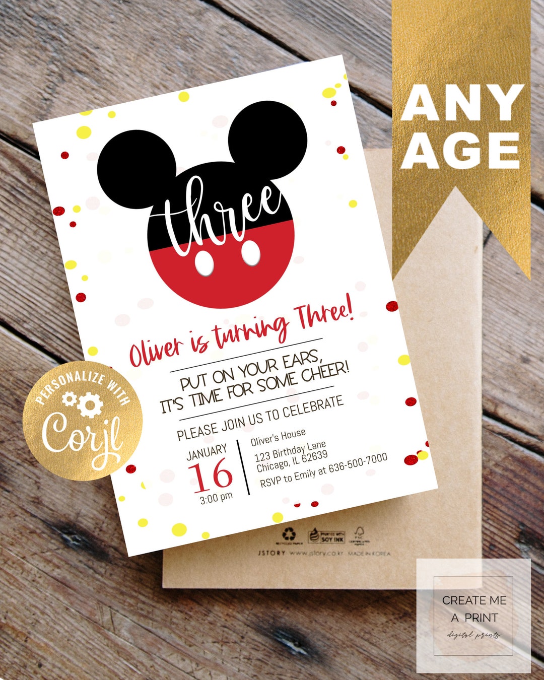 Editable Digital Birthday Invitation, Birthday Invitation, Instant ...