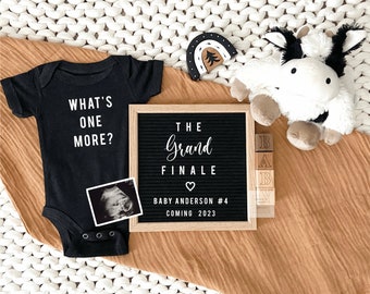 Last baby pregnancy announcement digital, Editable Pregnancy Announcement Digital, Editable The Grand Finale 1452 O Farmhouse Cow