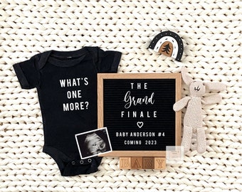 Last baby pregnancy announcement digital, Editable Pregnancy Announcement Digital, Editable The Grand Finale 1452