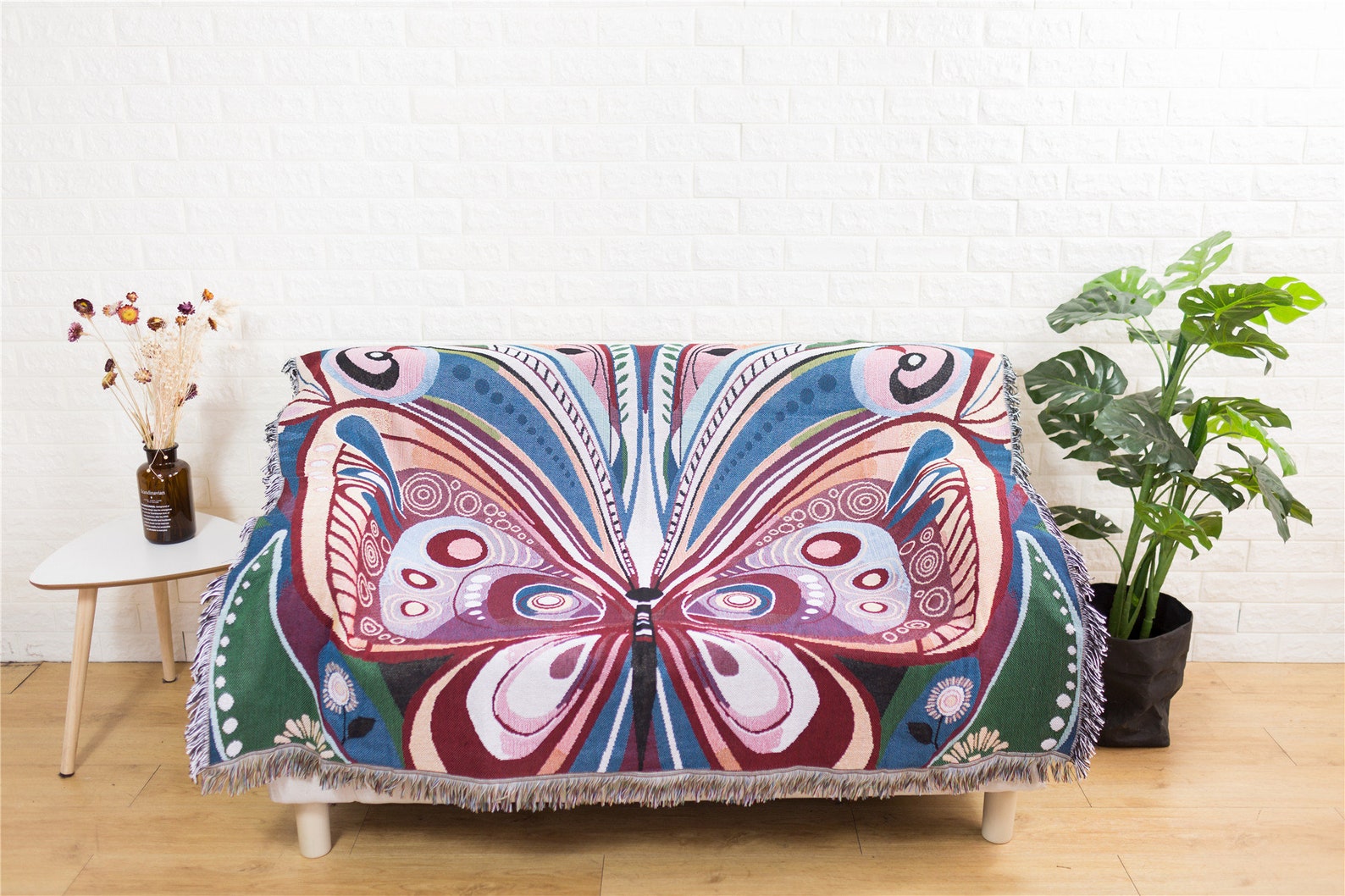 Butterfly Throw Blanket Color Decorative Throw Blanket Soft Etsy