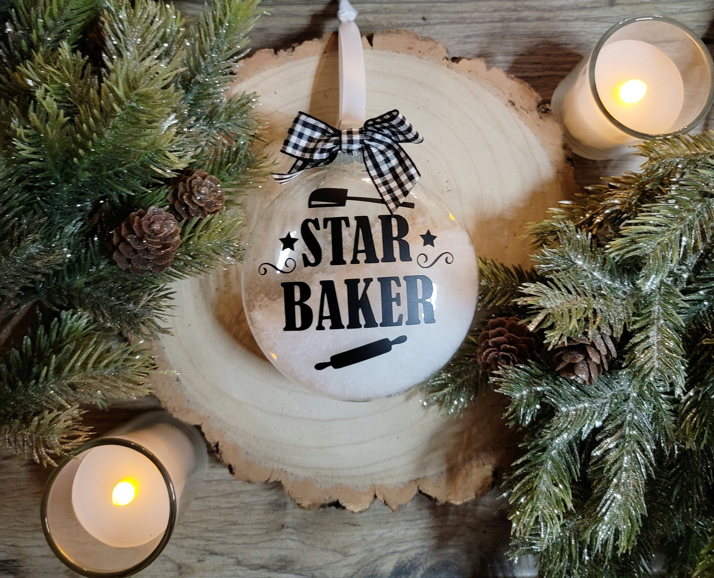 Baker christmas ornament Clearance