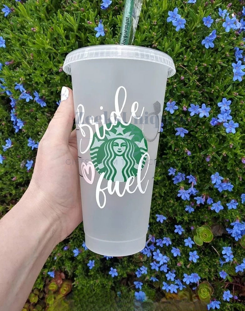 Bride Fuel Bling Starbucks Cold Cup