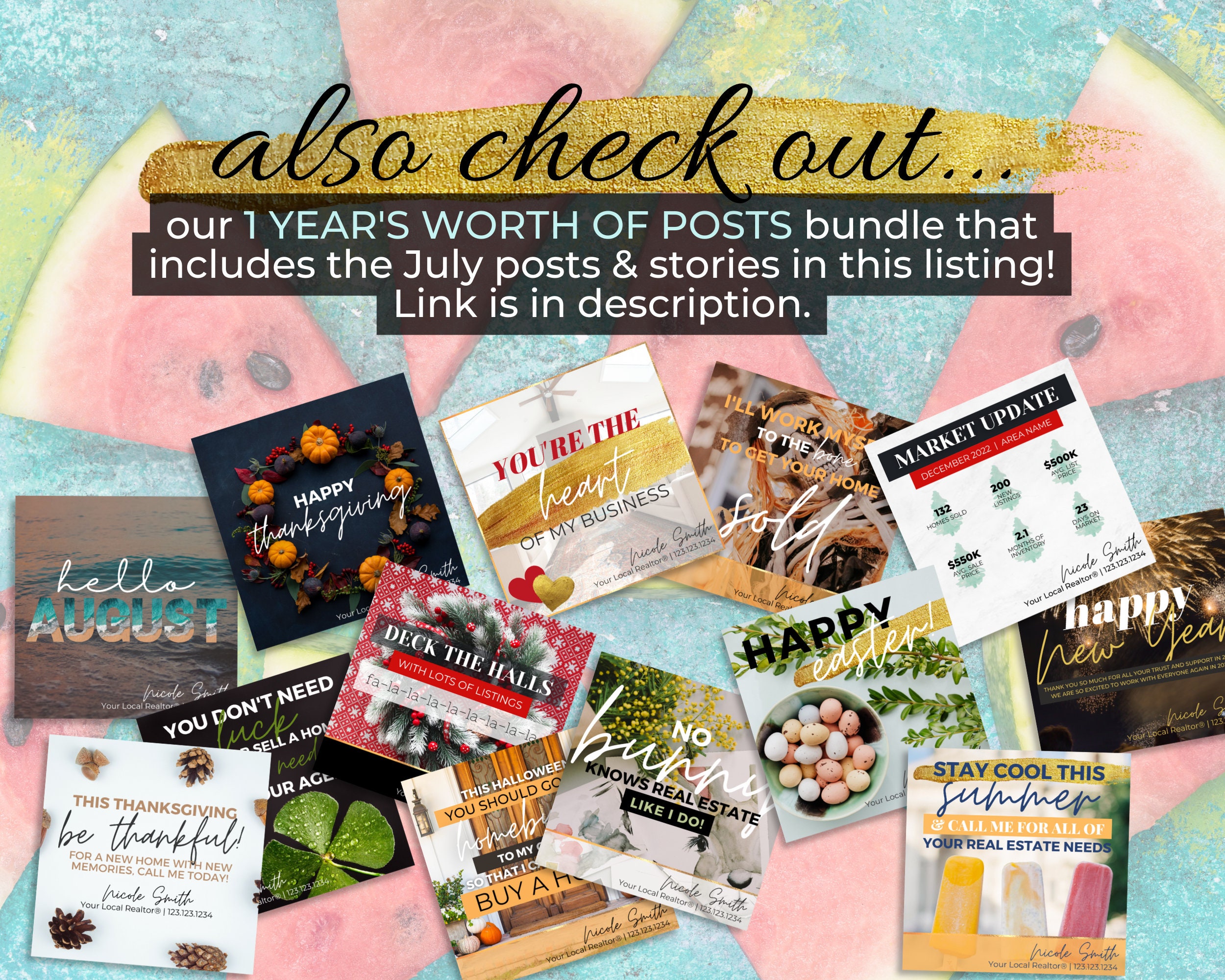 July Real Estate Social Media Posts & Stories | Summer Real Estate ...