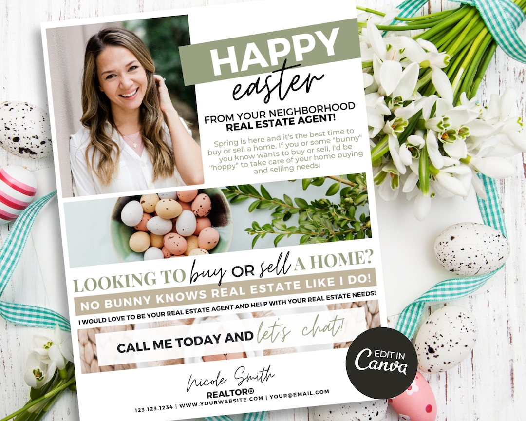 Easter Real Estate Neighborhood Farming Letter Real Estate Agent Letter