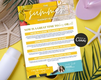 Summer Market Is Here Letter | Real Estate Summer Farming Letter, Real Estate Letter Farming Flyer, Real Estate Flyer, Real Estate Marketing