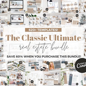 Classic Ultimate Real Estate Templates Bundle | Real Estate Flyers | Real Estate Social Media, Real Estate Instagram, Buyer and Seller Guide
