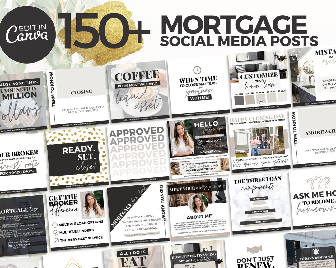 150 Mortgage Social Media Posts Mortgage Broker Social Media Posts