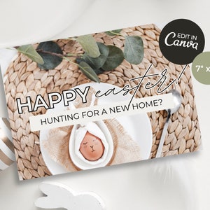 Cartolina di Pasqua immobiliare / Cartolina di Pasqua immobiliare / Cartolina di primavera immobiliare / Cartolina di agricoltura immobiliare / Marketing immobiliare