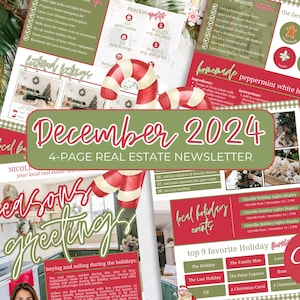 Nieuwsbrief onroerend goed december 2024 | Sjabloon nieuwsbrief vakantievastgoed | Vastgoedmarketing | Mailer makelaar | Winternieuwsbrief