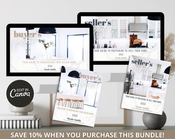 listing presentation kit real estate Buyer and Seller's Guide & Presentation | Real Estate Buyer and Seller Guide | Real Estate Buyer Packet | Real Estate Seller Packet | Canva