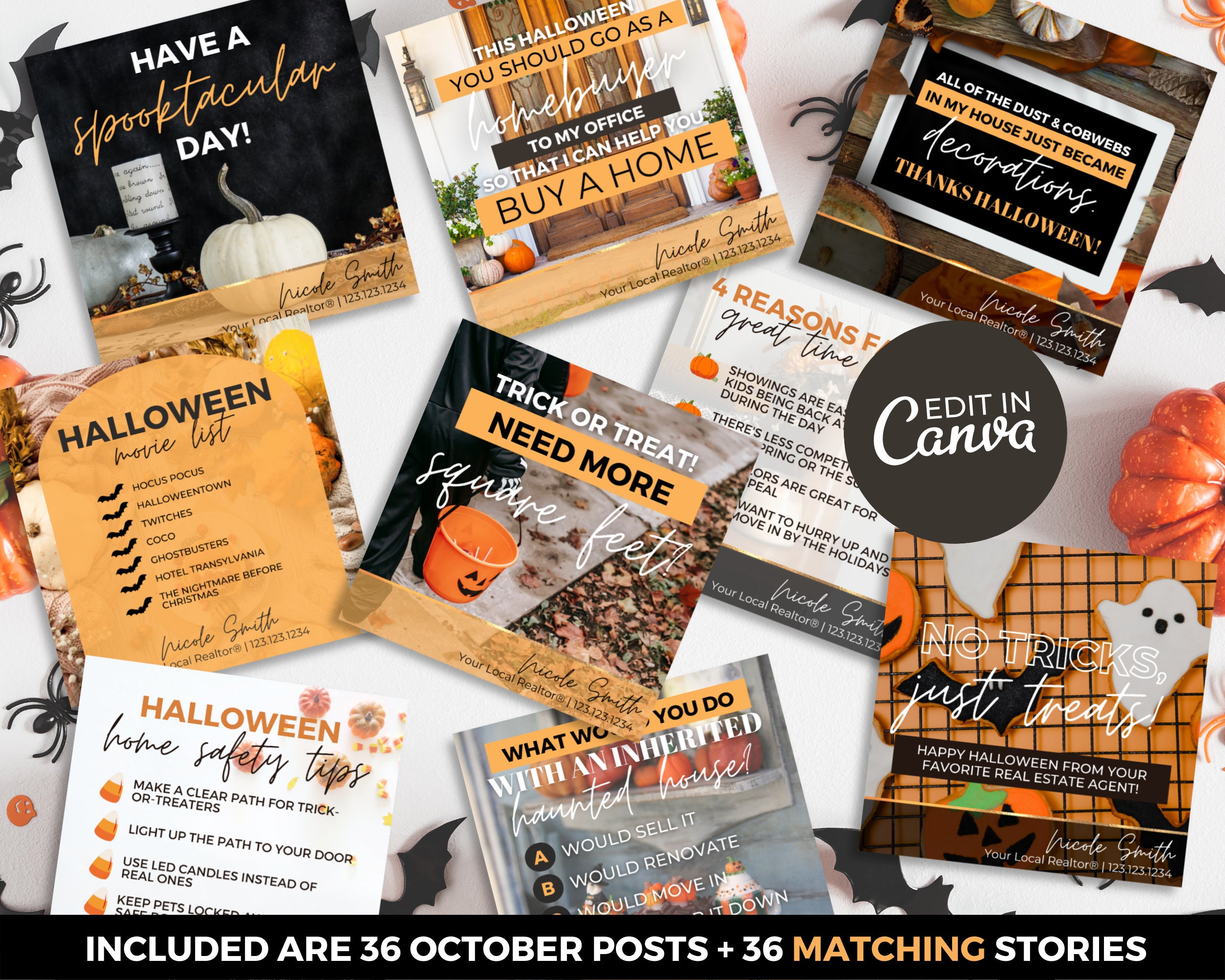 October Real Estate Social Media Posts & Matching Stories | Fall Real ...