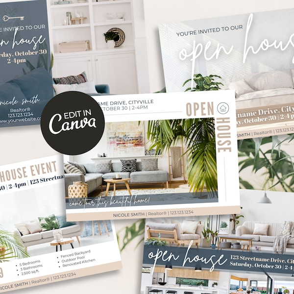Real Estate Open House Postcards | Open House Invitations | Open House Invites | Open House Cards | Open House Tool | Real Estate Postcards