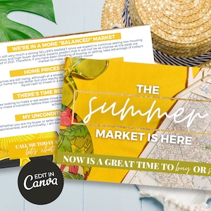 Le marché d'été est ici cartes postales | Carte postale d'agriculture d'été immobilier, carte postale d'agriculture immobilière, carte immobilière, marketing immobilier