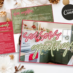 Tarjeta postal de felicitación navideña para agentes inmobiliarios / Tarjeta postal navideña para agentes inmobiliarios / Tarjeta de marketing para agentes inmobiliarios / Tarjeta para clientes de agentes inmobiliarios