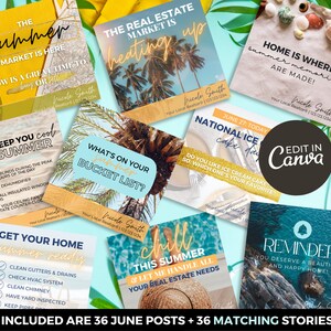 June Real Estate Social Media Posts & Stories | Summer Real Estate ...