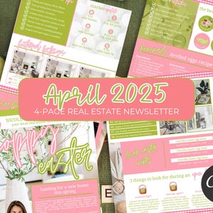 April 2025 Immo-Newsletter | Ostern Wohnung Rundschreiben Vorlage | Makler | Makler Mailer | Frühlings Rundbrief