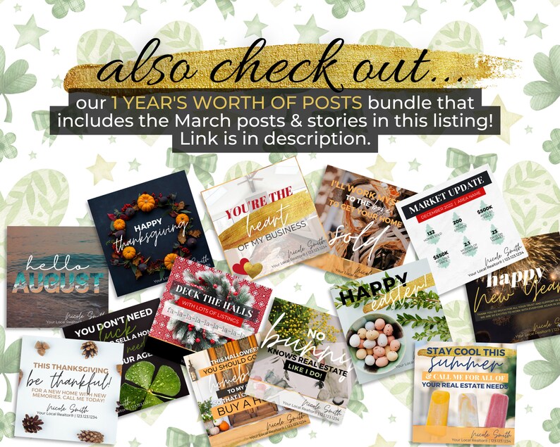 March Real Estate Posts & Matching Stories | Spring Real Estate Social ...