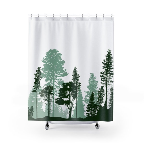 Wilderness Shower Curtain Etsy