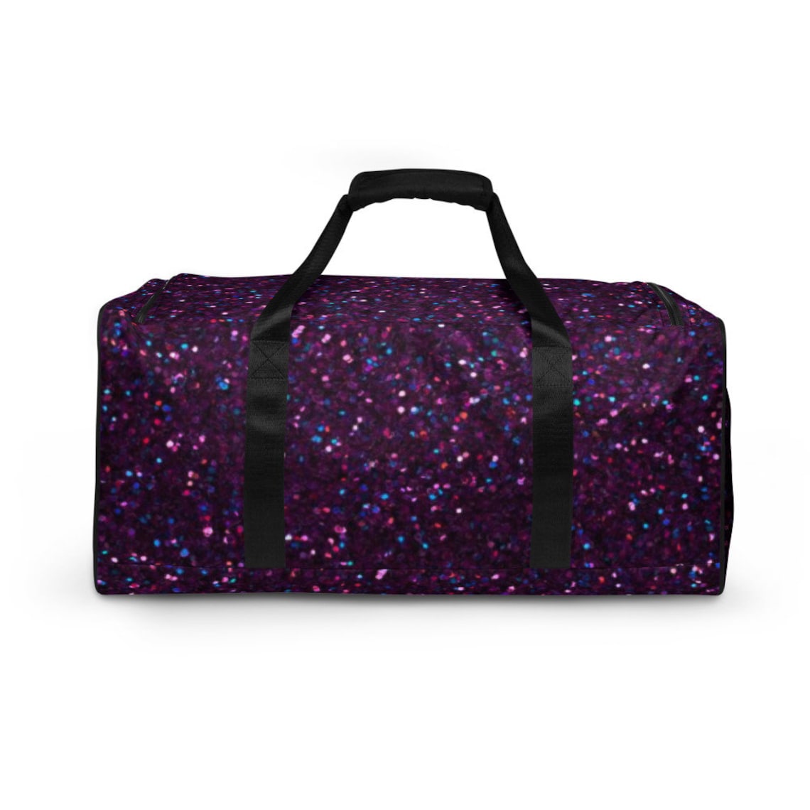 Duffle Bag Purple Glitter Travel Bag Gym Bag Sports Bag Etsy