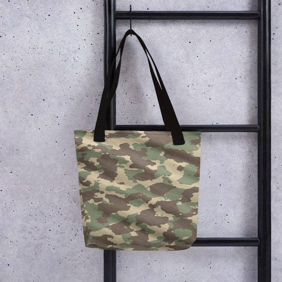 Camo top print purse