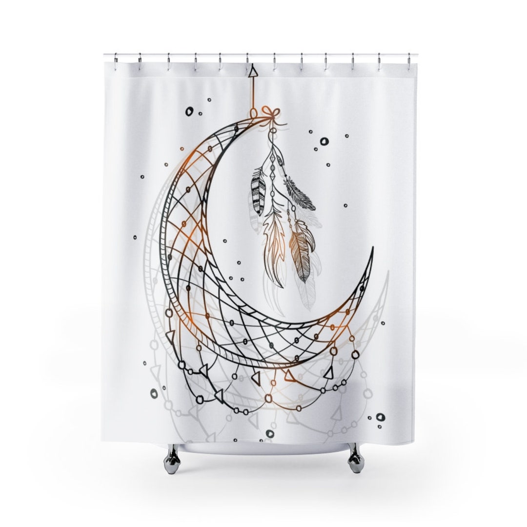 Dream Catcher Shower Curtains, Boho Shower Curtain, Bathroom Decor