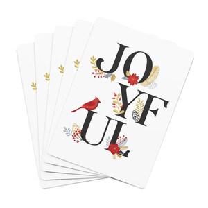 Gioioso, tema natalizio, mazzo di carte, best seller, Uccelli, gioco da tavolo, serata di gioco in famiglia, grandi regali, gioco di carte, carte da poker