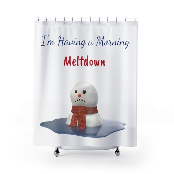 Snowman Shower Curtains Etsy