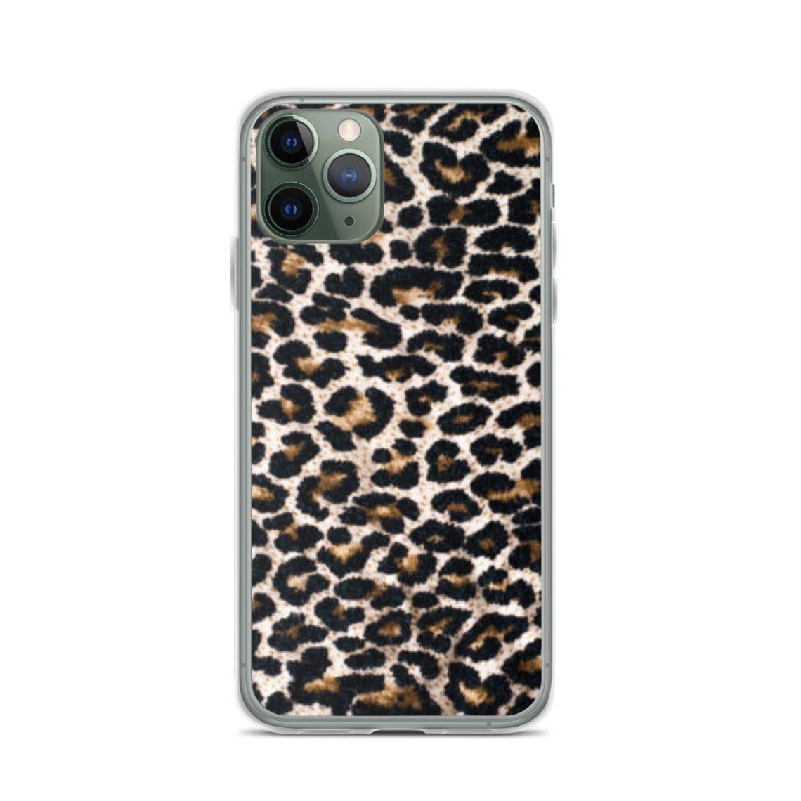 Cell Phone Case Leopard Print Brown Iphone Case Protective Etsy