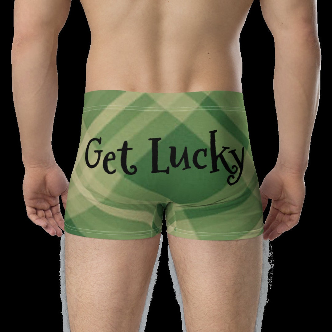 Funny Men's Underwear, Shamrocks Men's Underwear, St Patrick's Day, Mes
