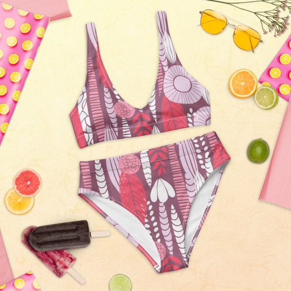 Pink two shop piece bathing suit