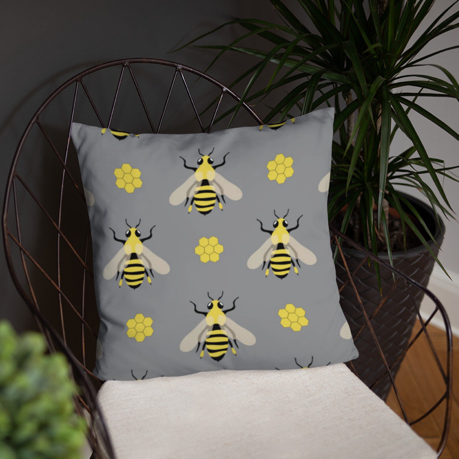 Bumble Bee Throw Pillow Accent Pillow Indoor Outdoor Etsy UK