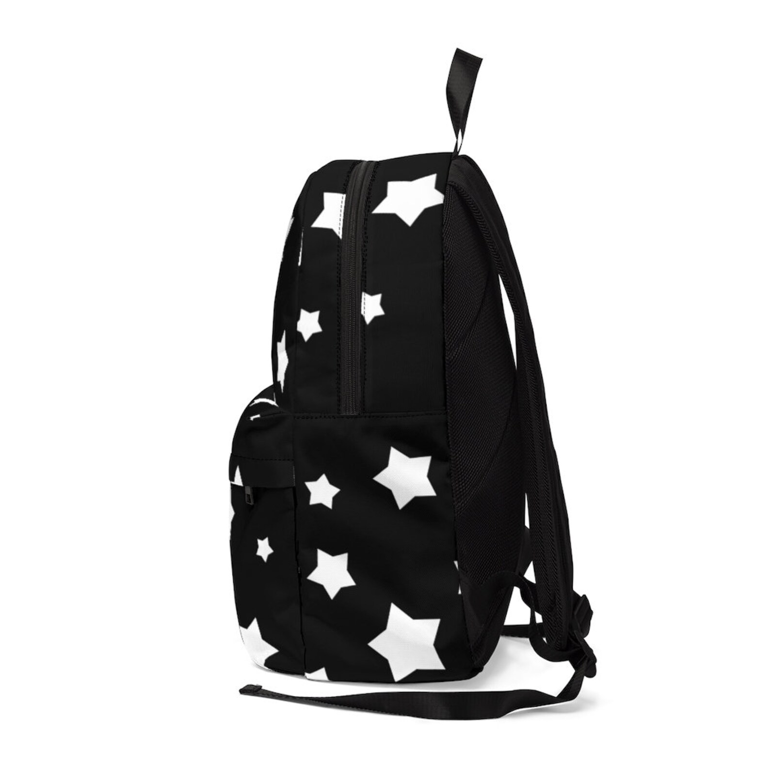 Star Spring Backpack Star Book Bag, Unisex Classic Backpack, Black and White, Nap Sack ...