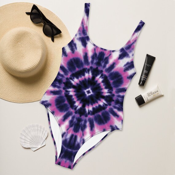Woman's Onepiece Swimsuit Woman's Tie Dye Bathing Etsy