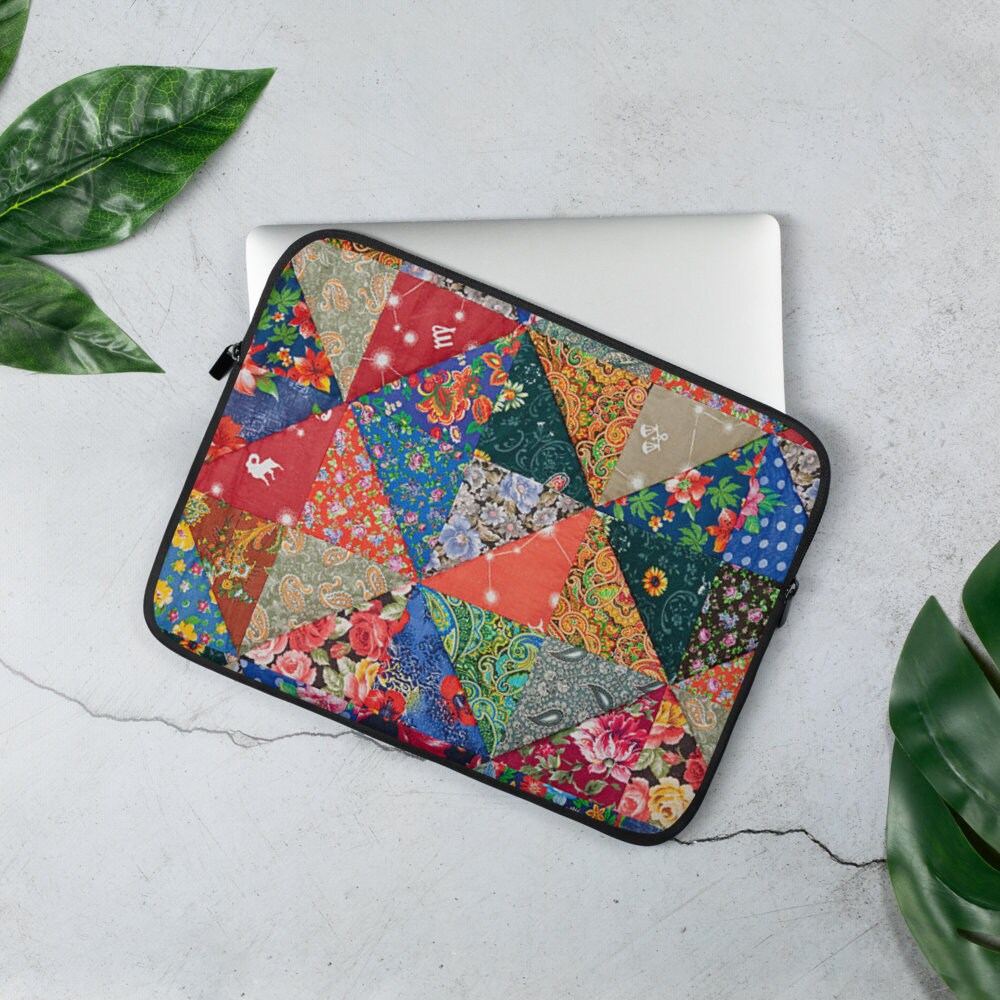 Quilted Laptop Sleeve Computer Cover Protective Case Travel - Etsy
