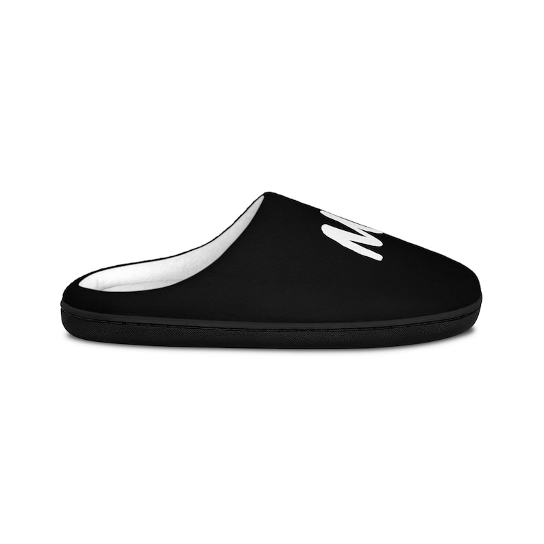 Grappig zeggen slippers, Heren Indoor Slipper, bericht om te personaliseren, Mr. Big Balls, comfortabele fleece stof, Echtgenoot slipper, mannen slip op schoen afbeelding 2