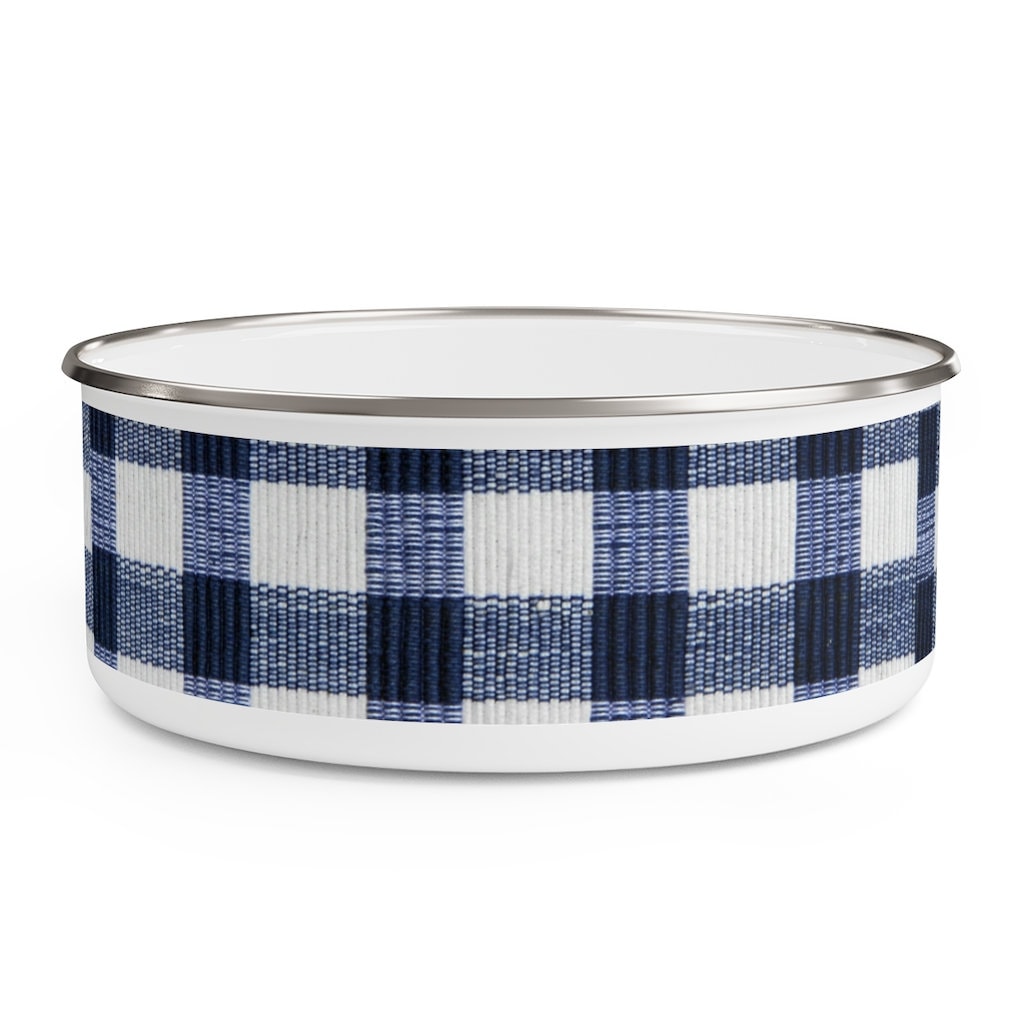 Navy Blue Buffalo Plaid Tupperware Decorative Bowl Best Etsy UK