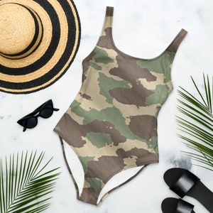 Best seller, Woman&#39;s One-Piece Swimsuit, Camo print Bathing suit, Ladies swimwear, summer, beachwear, fun vacation gear