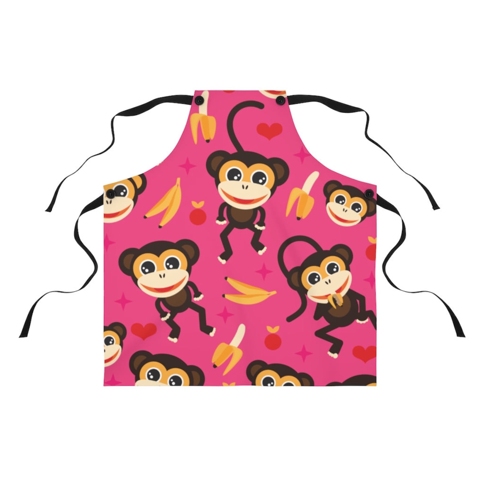 Monkey Apron, Funny Aprons, Aprons, Monkey Eating Banana's, Cloth Apron