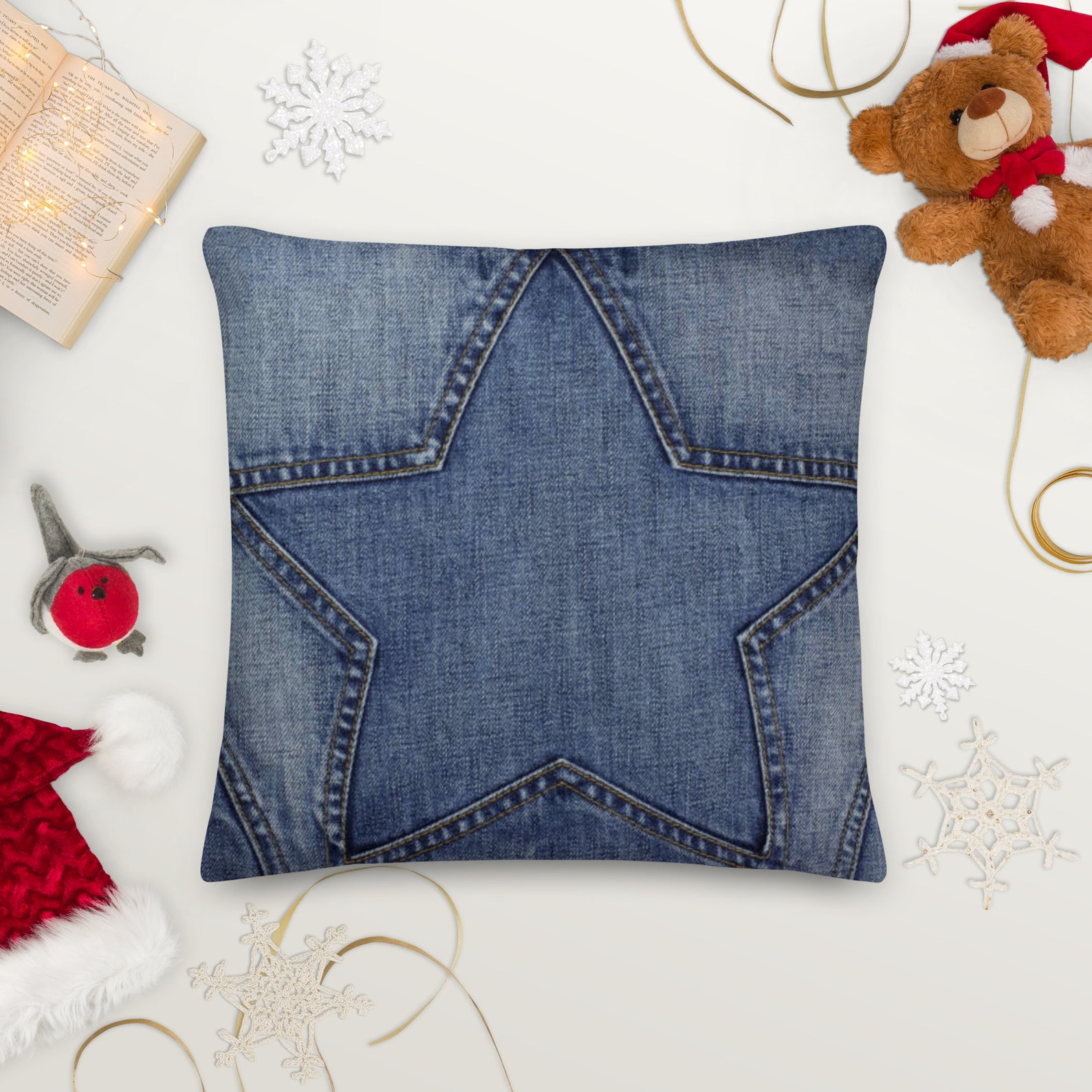 Play Linen Pillow Case Separates - Strawberry Star