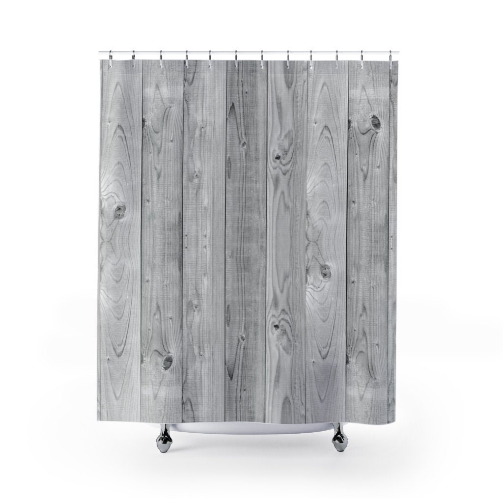 Duschvorhänge Schiff Runde rustikale Holz verwittert grau | Etsy