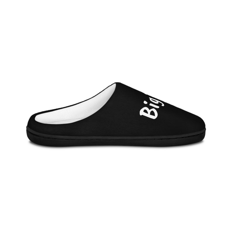 Grappig zeggen slippers, Heren Indoor Slipper, bericht om te personaliseren, Mr. Big Balls, comfortabele fleece stof, Echtgenoot slipper, mannen slip op schoen afbeelding 5