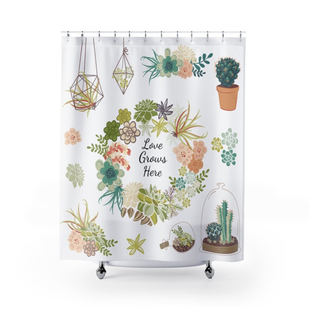 Oster Duschvorhang – Hasen & Blumen, 180x180 Cm, Polyester, Wasserdicht