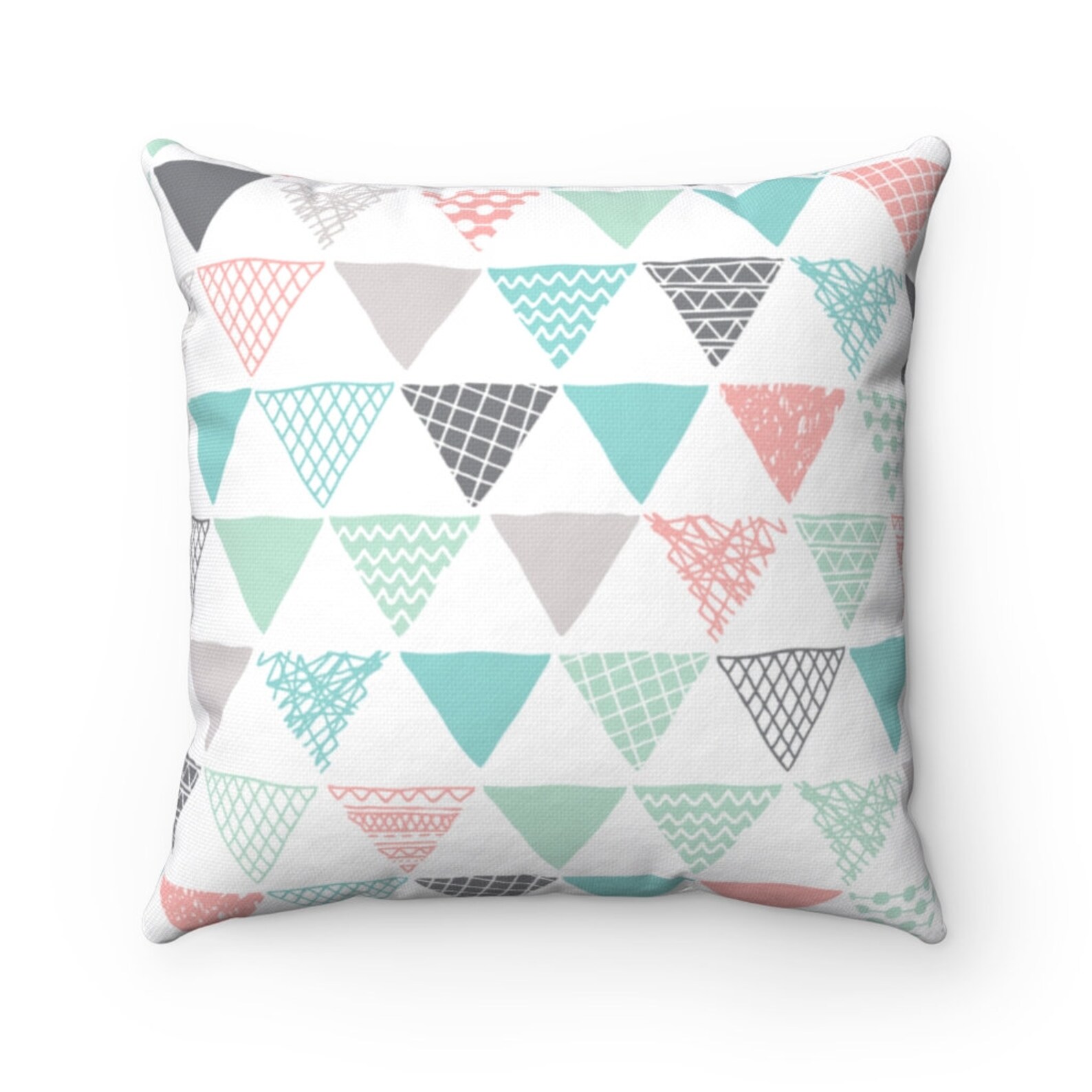 Triangle Throw Pillow Accent Pillow Square Pillow Pastel Etsy UK
