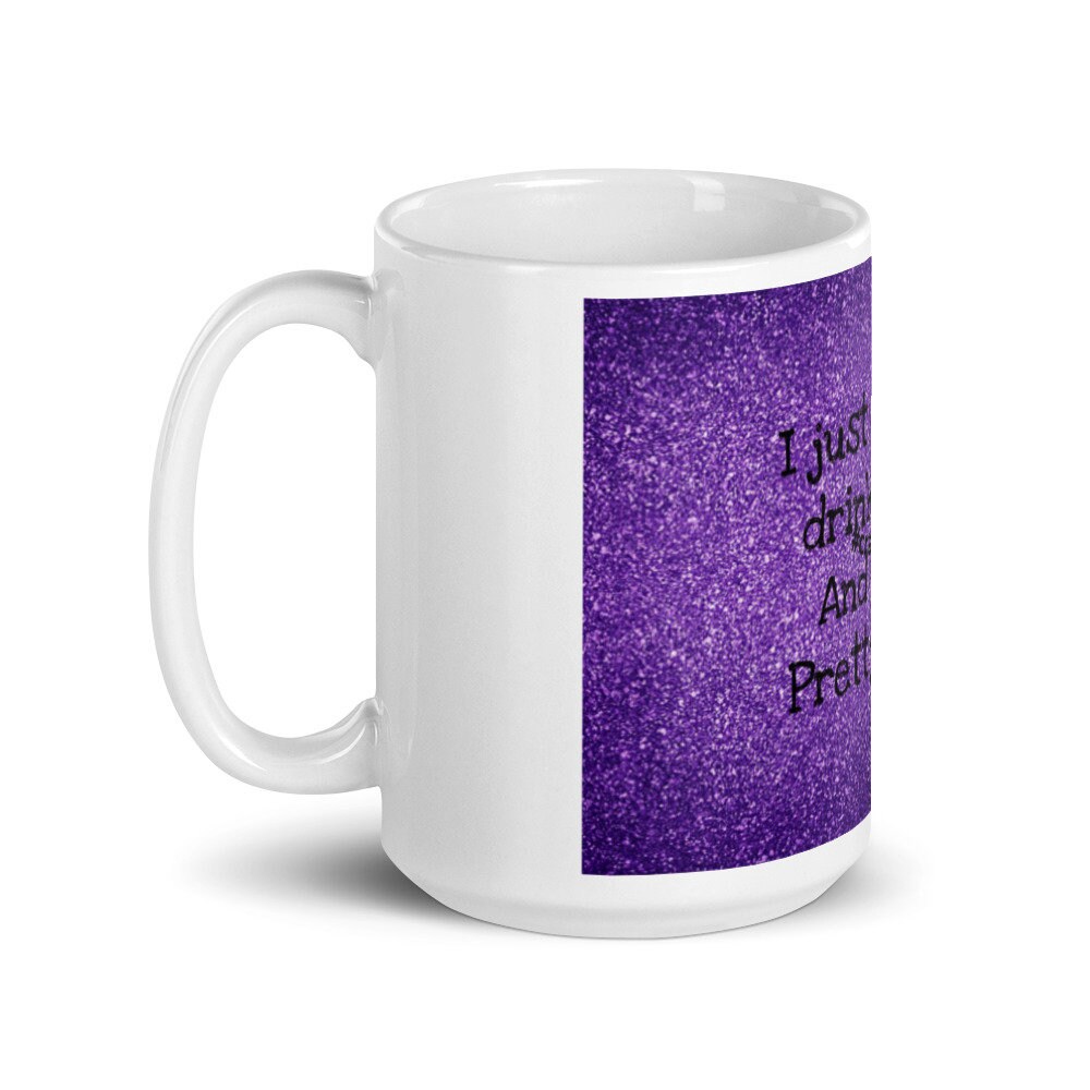Coffee Mug Purple Glitter Crafting Gift Coffee Cup Gifts Etsy UK