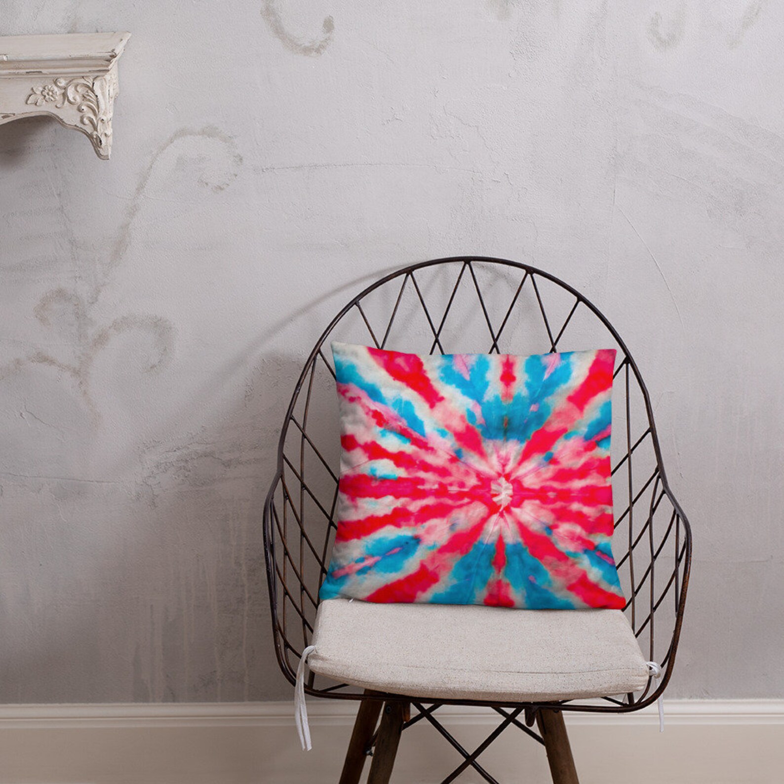 Tie Dye, Throw Pillow, Accent Pillow, Unique Gifts, Fun Bright Colors