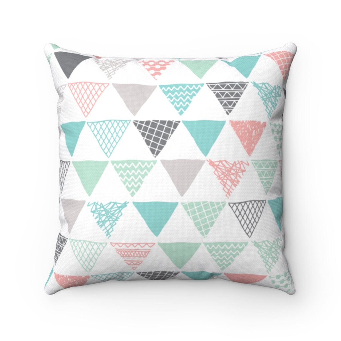 Triangle Throw Pillow Accent Pillow Square Pillow Pastel Etsy UK
