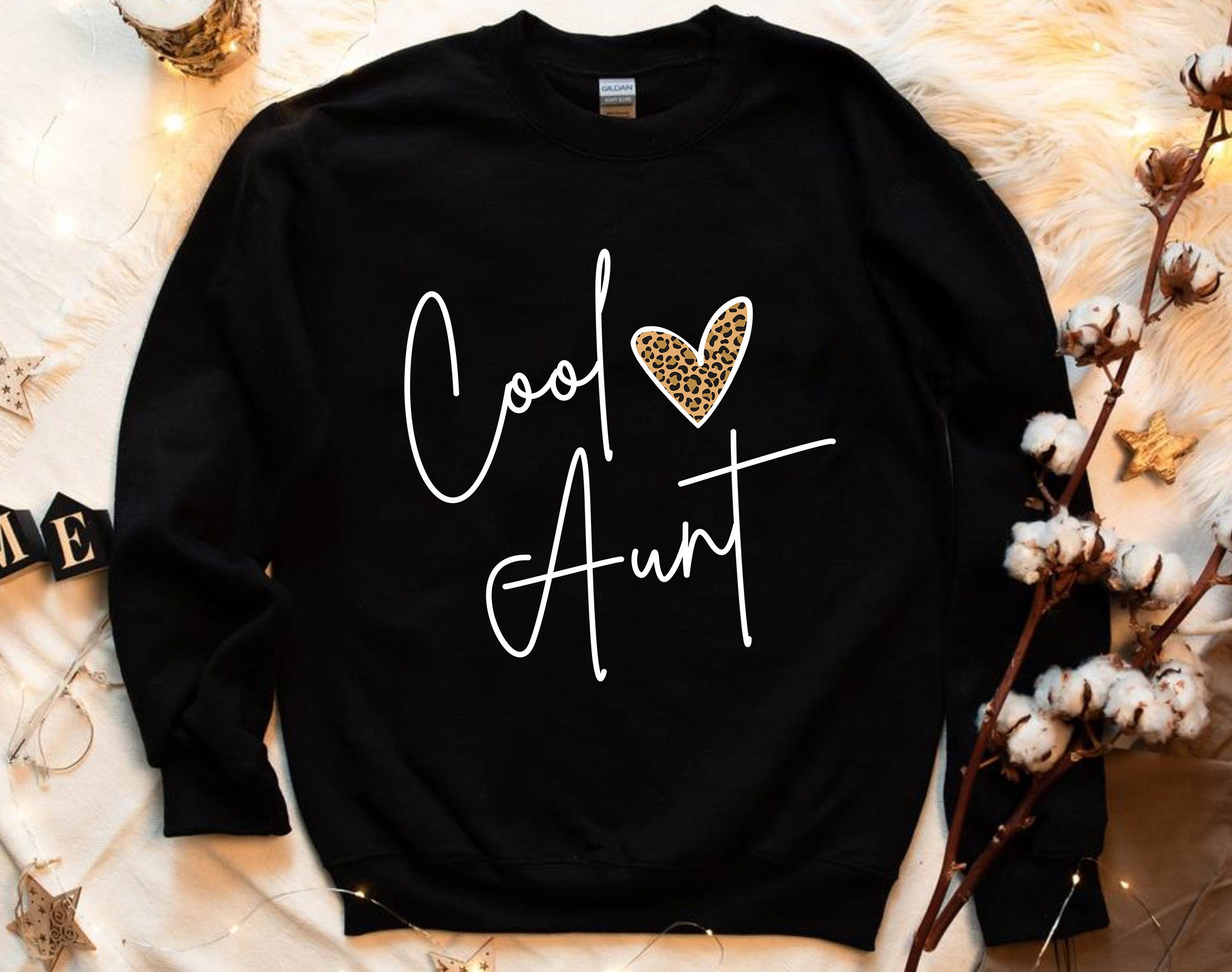 Cool Aunt Sweatshirt Fun Cozy Sweatshirt Gift for Auntie Etsy