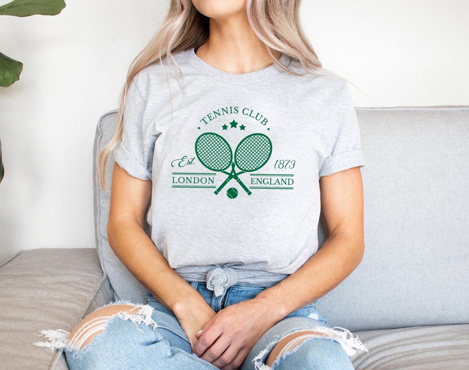 Tennis Oversized Crewneck Sweatshirt Tennis Club Pullover Etsy