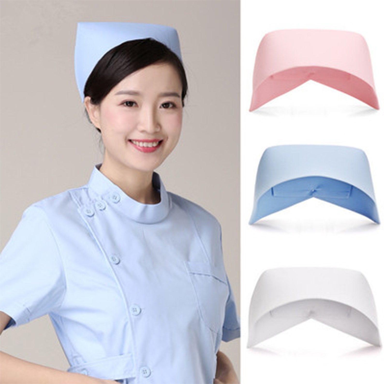 Nurse Cap Solid Color Cap Medical Cap Hospital Nurse Cap Etsy