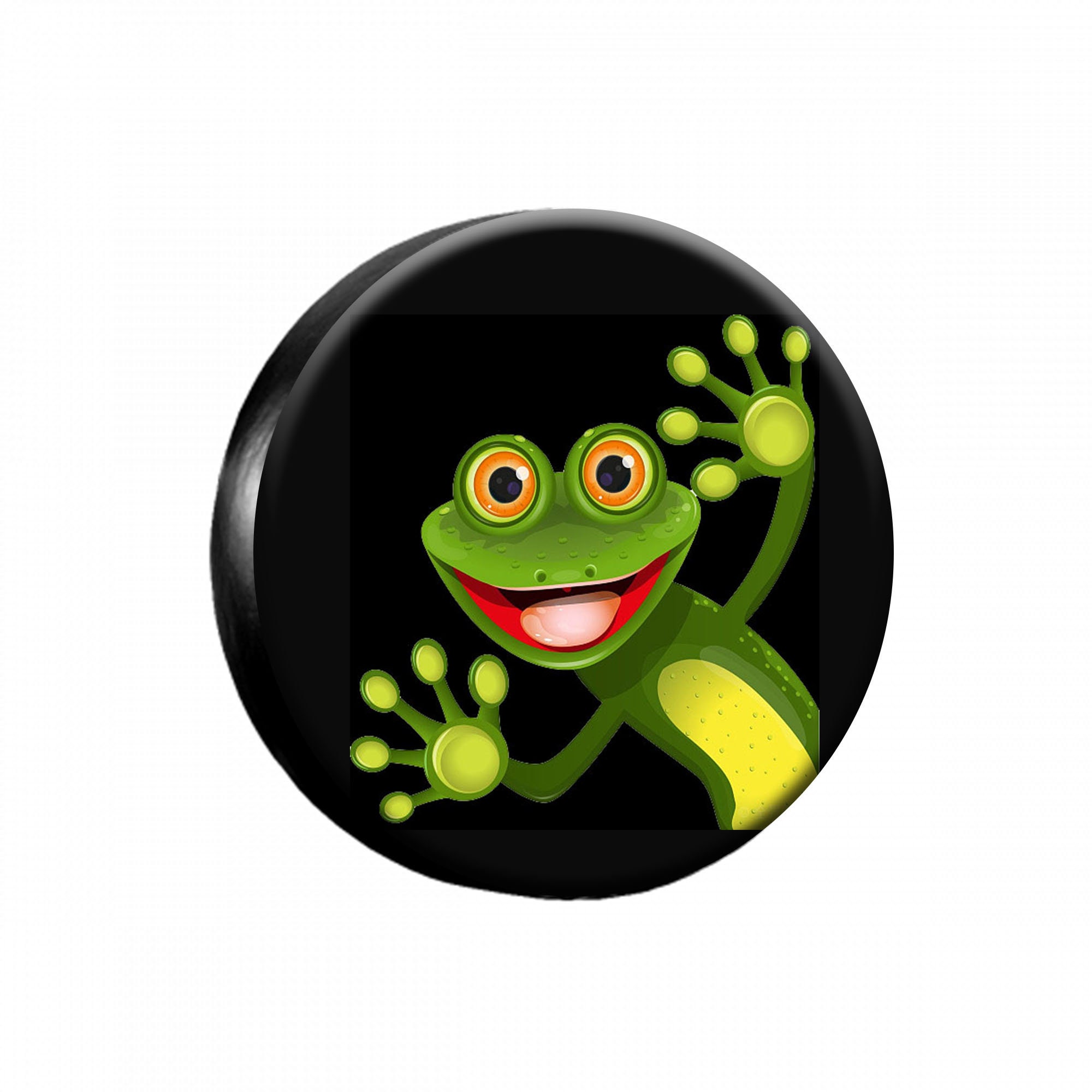 Funny Frog Spare Tire Cover, Custom Tire Cover